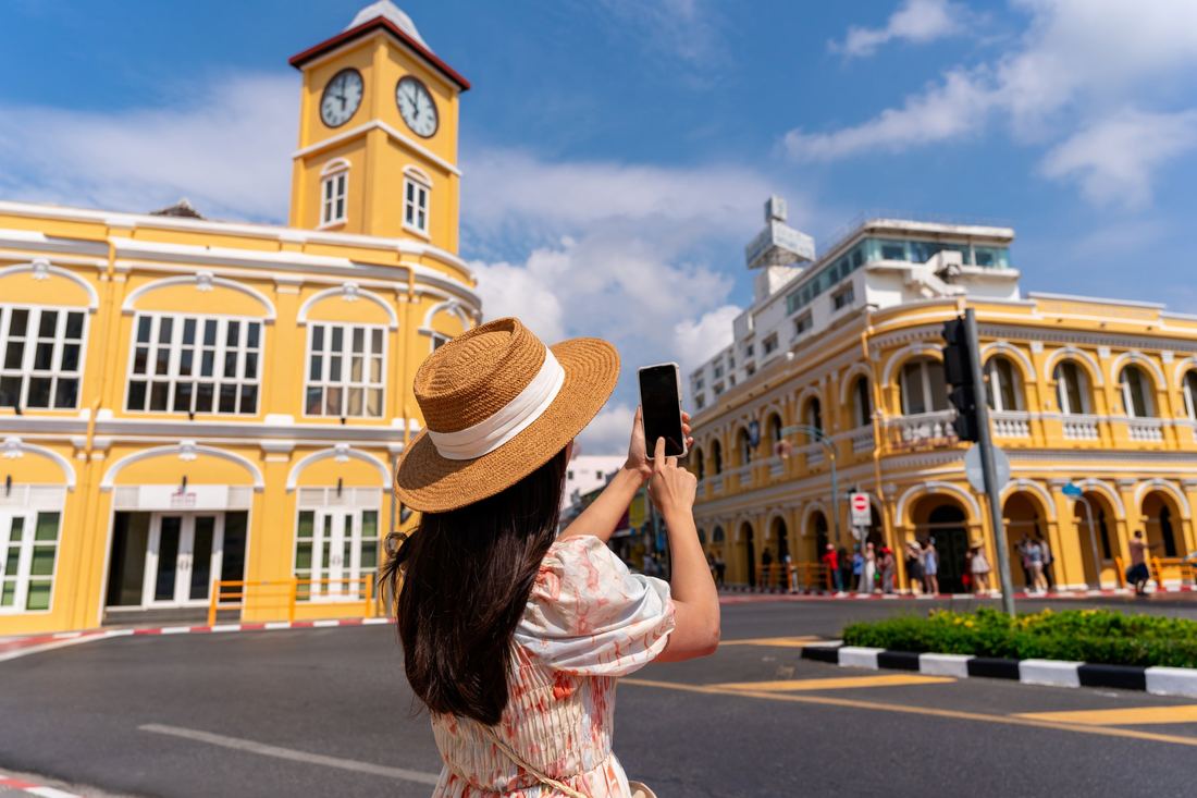 The clock tower in Phuket Old Town